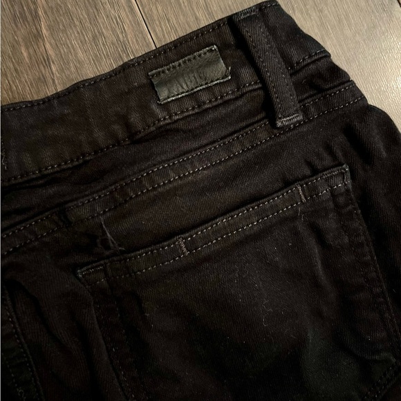 PAIGE Black Verdugo Ultra Skinny Destroyed Black Jeans, Size 27 - Picture 7 of 8